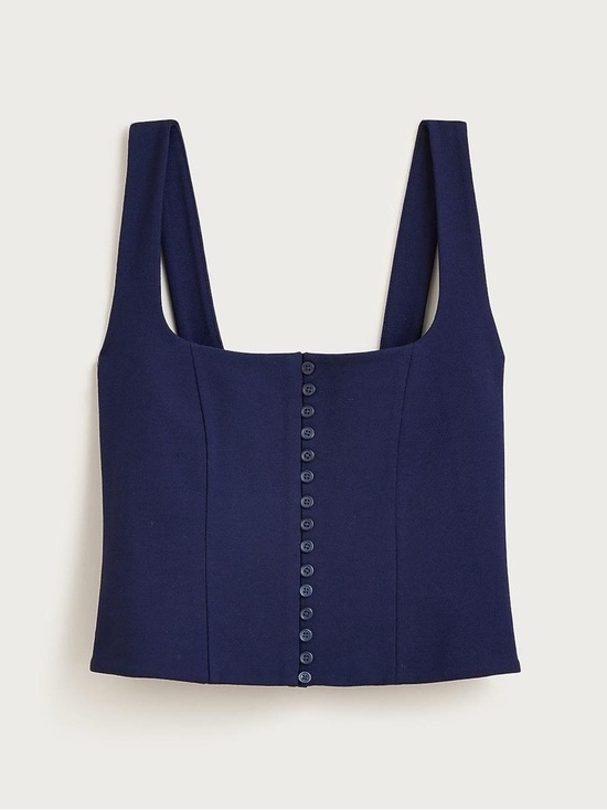 J. Crew Tops - J. Crew Corset Top in Stretch Ponte